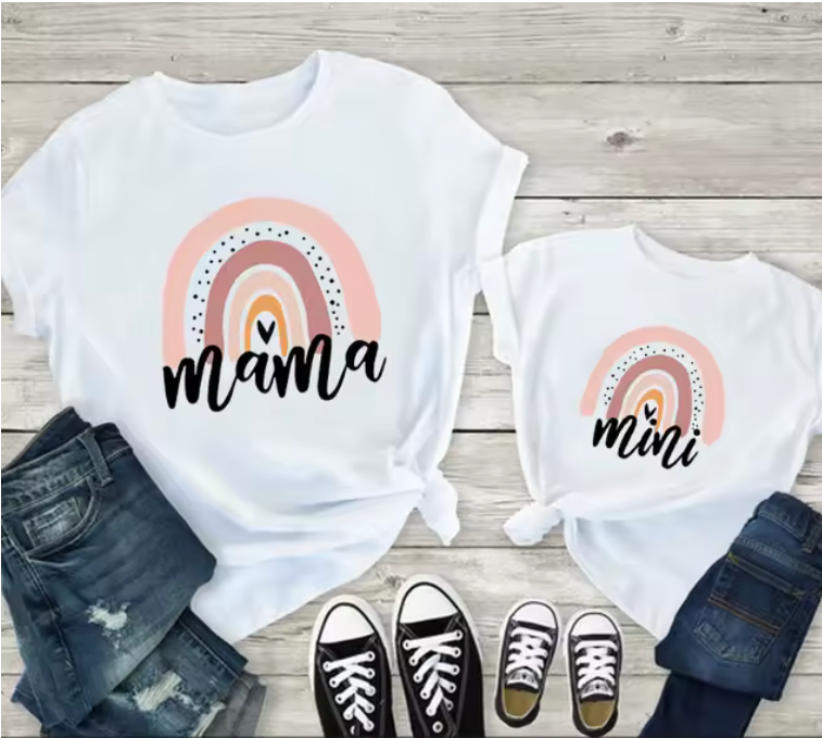 Mama & Mini Rainbow T-Shirt Set 🌈