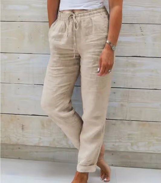 🏖️ Linen-Blend Relaxed Pants