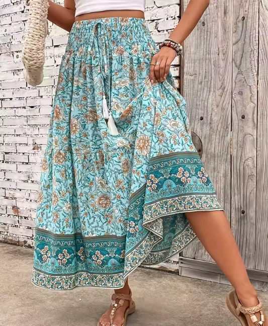 💙 Blue Breeze Boho Maxi Dress – Light, Flowy, & Fabulous