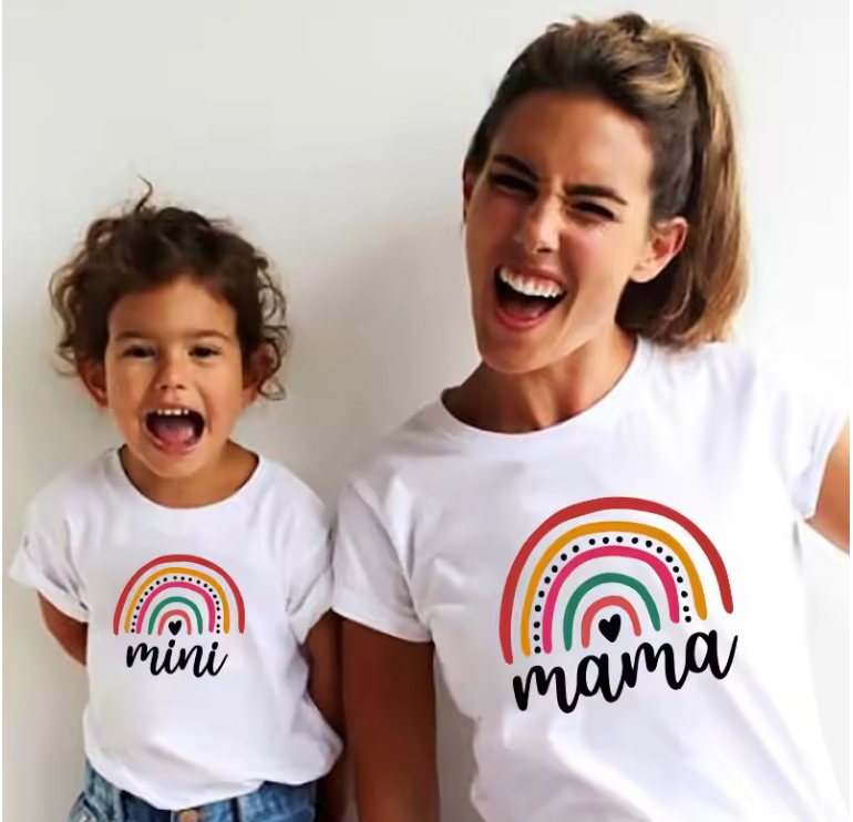 Mama & Mini Rainbow T-Shirt Set 🌈