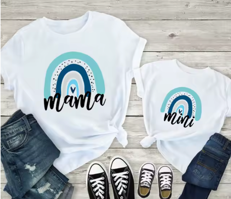 Mama & Mini Rainbow T-Shirt Set 🌈